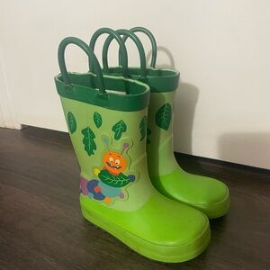 Cat & Jack Green Kids Rain Boots